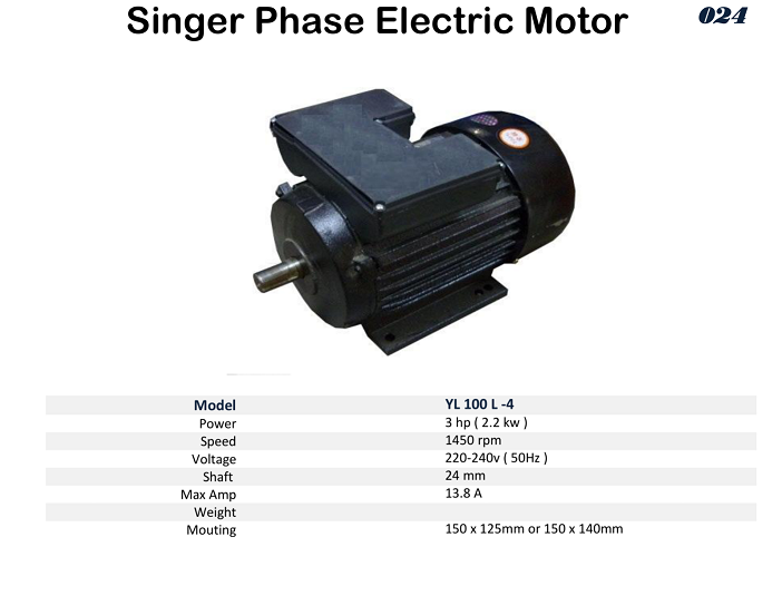 024 Motor 3hp