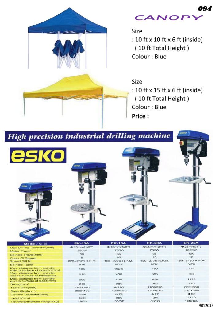 094 Canopy n Bench Drill