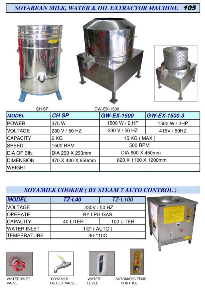 105 Soya Spinner n Cooker