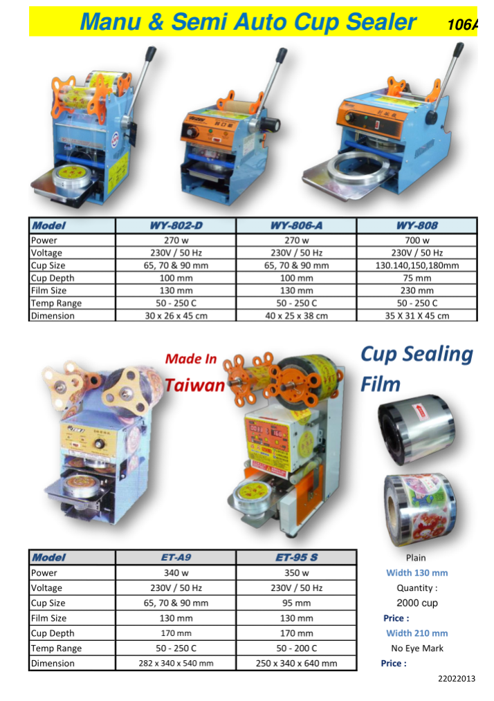 106A Cup Sealer