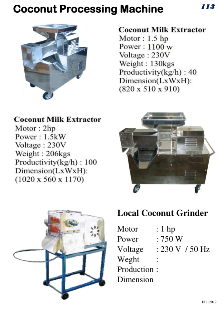 113 Coco<em></em>nut Machine