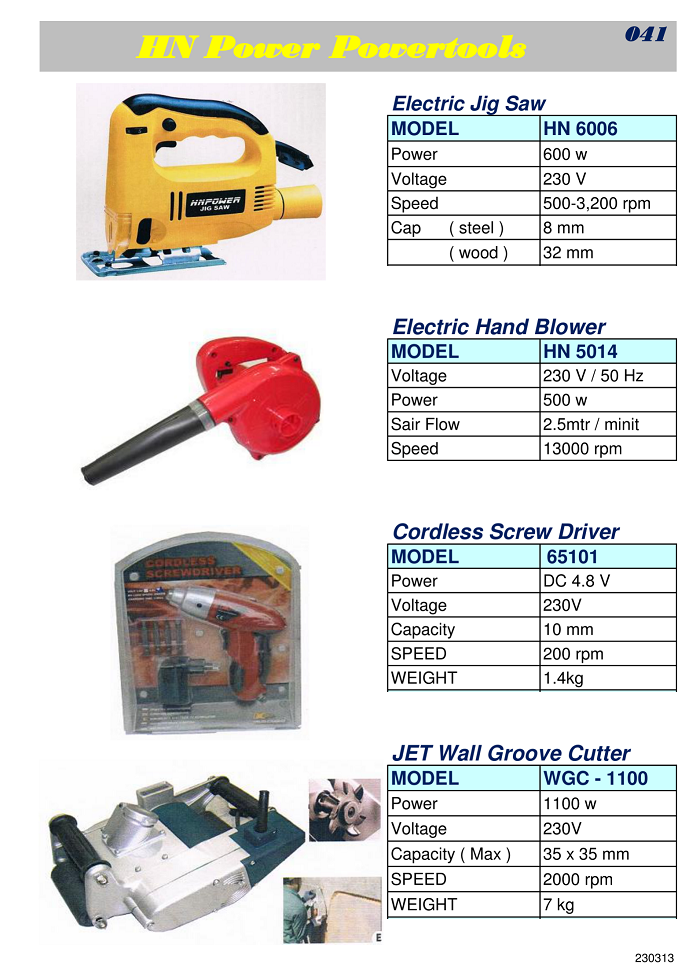 041 Powertools