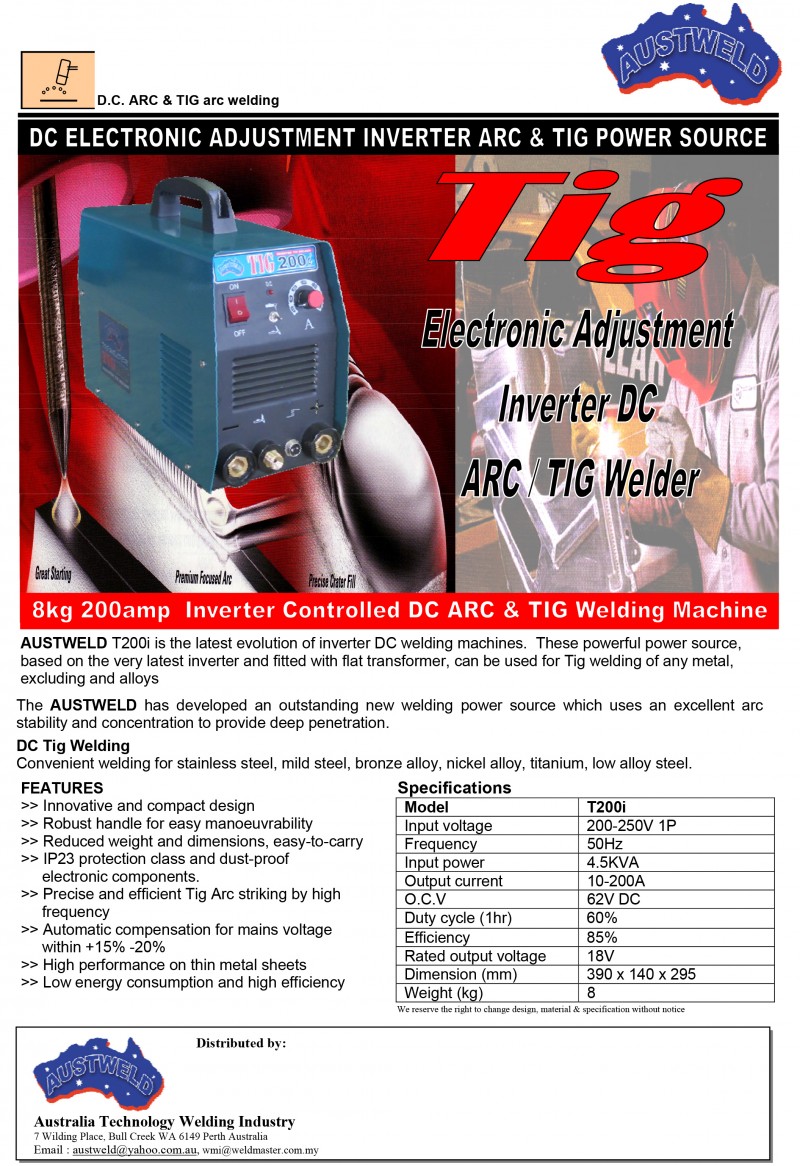 austweld_arc & tig200iNEW PIN TYPE