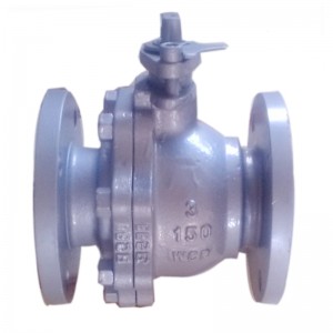 API standard wcb ball valve flange end