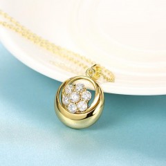 N122 - A ZIRCON NECKLACE FASHION JEWELRY (GOLD)图2