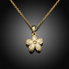 N120 - A ZIRCON NECKLACE FASHION JEWELRY (GOLD)图3
