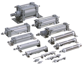 SMC Pneumatic Cylinders (click to enlarge) SMC Pneumatic Cylinders