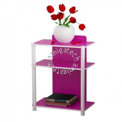 3 Tiers Multipurpose Rack MR 2311 Dark Pink图2
