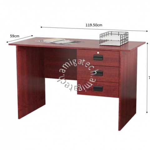 3 Drawers Study Table SR 9203 Mahoganyͼ3