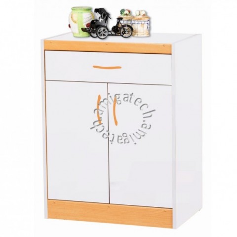 Kitchen Cabinet KC 2000 White & Beech图2