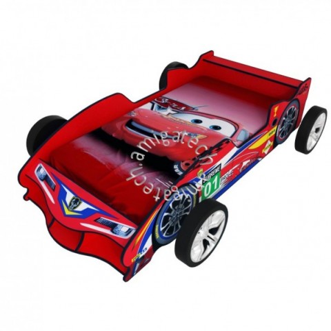 F1 Racing Sport Car Super Single Bedframe with Wheels图2