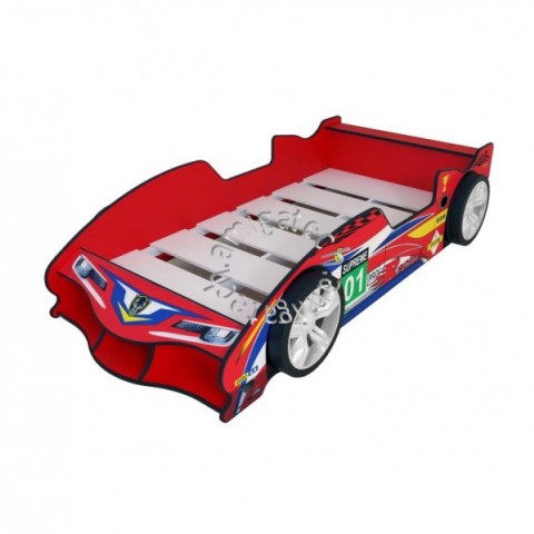 F1 Racing Sport Car Super Single Bedframe with Wheels图3