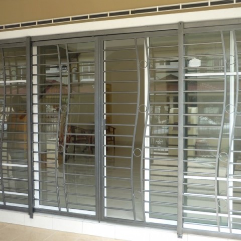 Mild Steel Sliding Door Grille图3