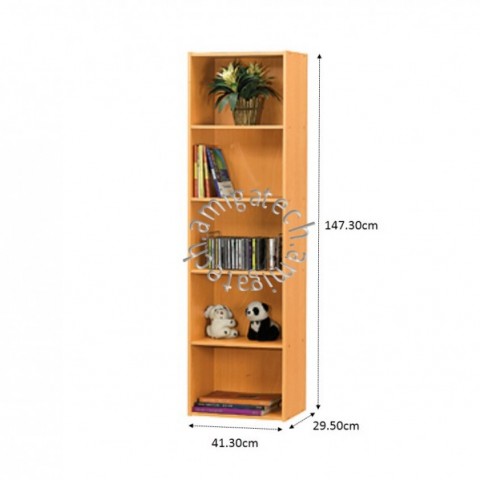 5 Tiers Utility/Book Shelf US 3143 Beech图3