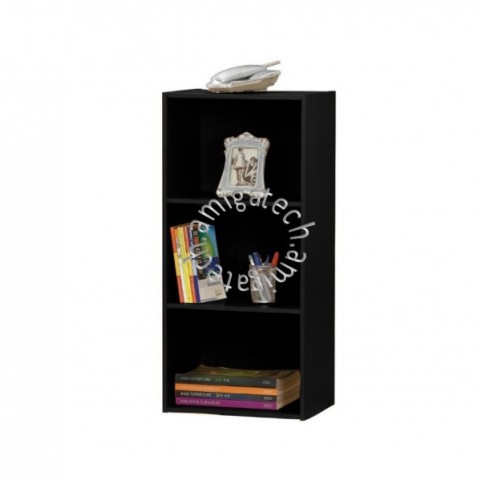 3 Tiers Utility/Book Shelf US 3141 Black Oak图2