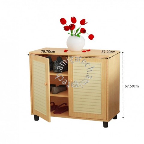 2 Doors Shoe Cabinet SH 4102 Beech (15mm)ͼ3