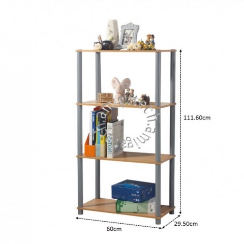 4 Tiers Multipurpose Rack MR 2044 Beech (12mm)图3