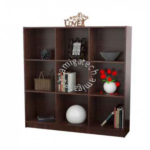 3 x 3Cubes Utility/Book Shelf US 3130 Walnutͼ2