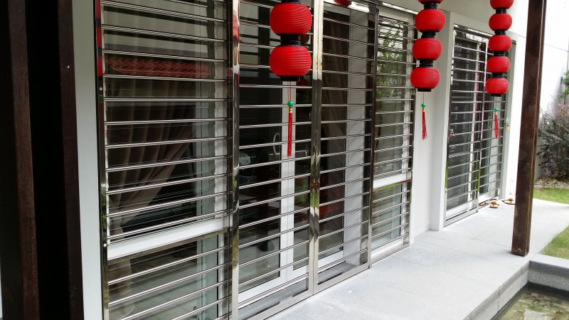 Stainless Steel Sliding Door Grille - 01