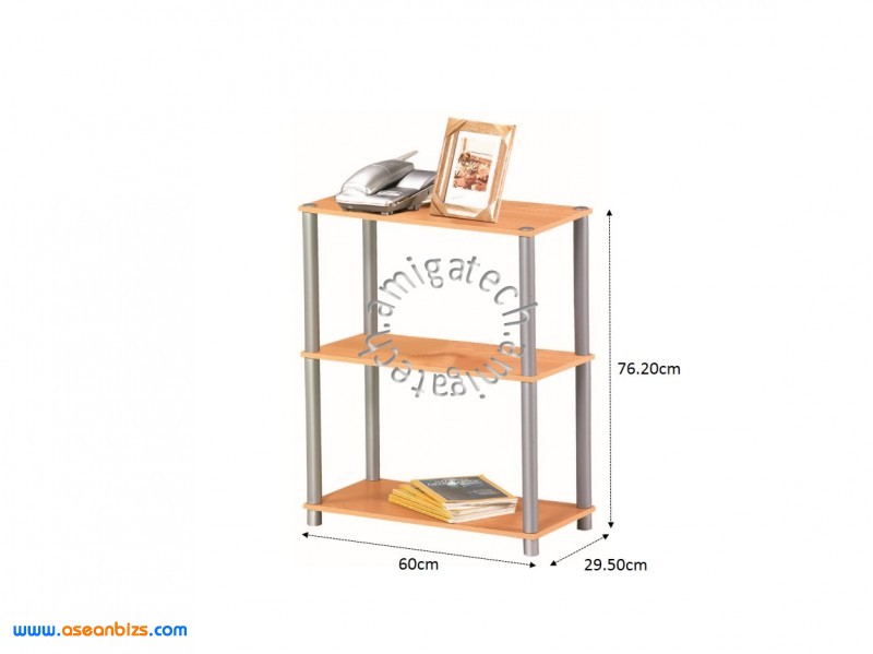 Three Tiers Multipurpose Rack MR 2043 Beech (12mm)