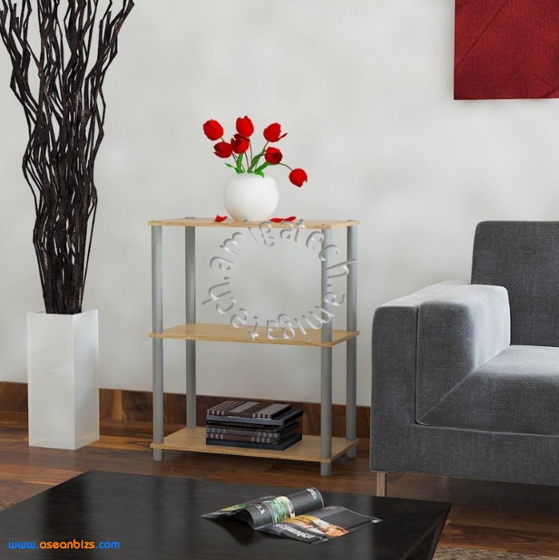 Three Tiers Multipurpose Rack MR 2043 Beech (12mm)