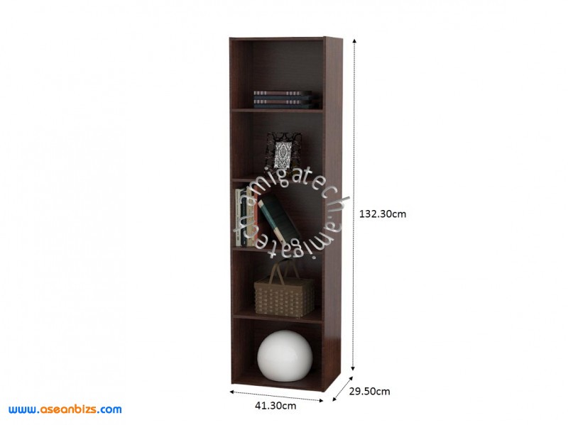 Five Tiers Shelf US 3025 Walnut