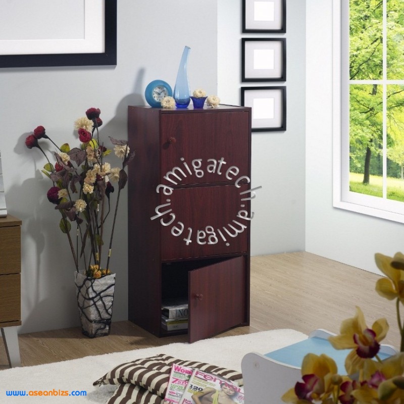 Three Doors Shelf US 3121 Mahogany (12mm) Three Doors Shelf US 3121 Mahogany (12mm)