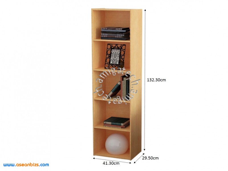 Five Tiers Utility/Book Shelf US 3025 Beech Five Tiers Utility/Book Shelf US 3025 Beech