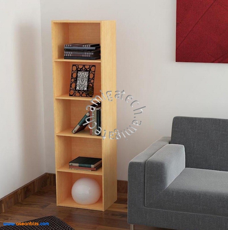 Five Tiers Utility/Book Shelf US 3025 Beech Five Tiers Utility/Book Shelf US 3025 Beech