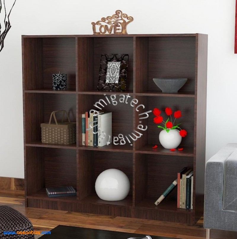 3 x 3Cubes Utility/Book Shelf US 3130 Walnut 3 x 3Cubes Utility/Book Shelf US 3130 Walnut