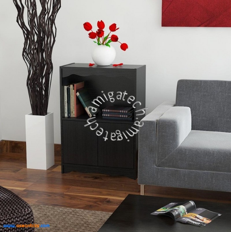 2 Doors + 1 Open Shelf USS 322 Black Oak 2 Doors + 1 Open Shelf USS 322 Black Oak