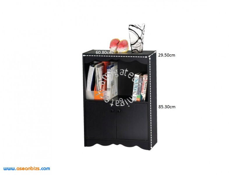 2 Doors + 1 Open Shelf USS 322 Black Oak 2 Doors + 1 Open Shelf USS 322 Black Oak