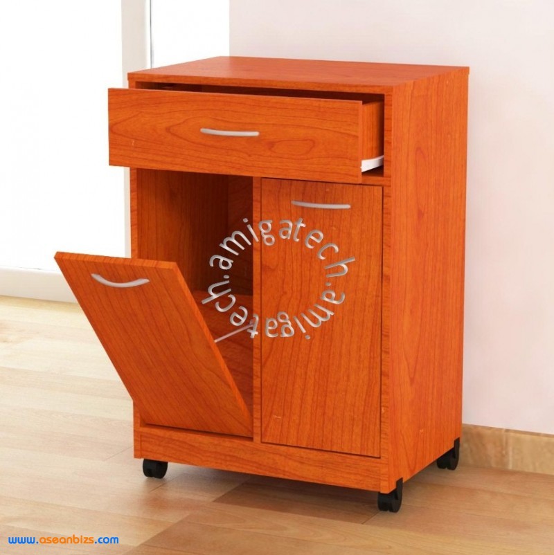 Friendly Dustbi<em></em>n (Kitchen Cabinet) KC 2400 Cherry