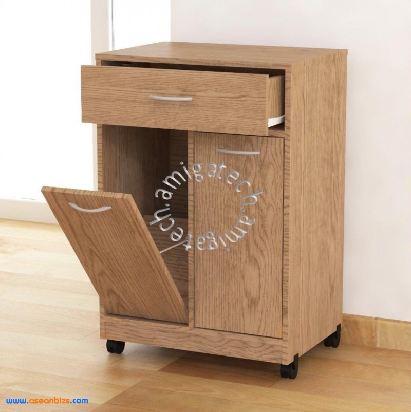 Friendly Dustbi<em></em>n (Kitchen Cabinet) KC 2400 New Oak