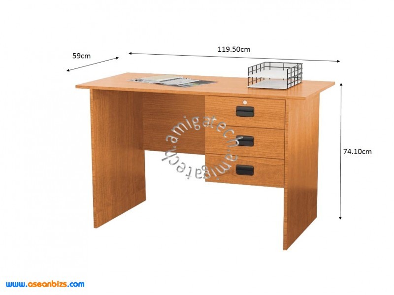 Three Drawers Study Table SR 9203 Beech Three Drawers Study Table SR 9203 Beech