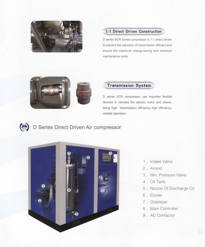 SCR Comp M & D Series Screw Air Compressor