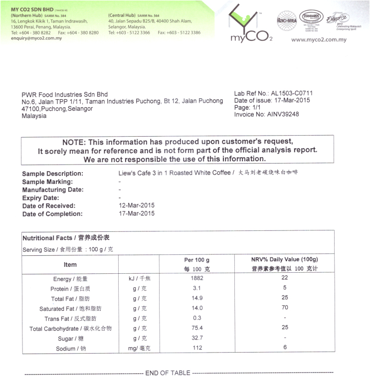 roasted_white_coffee_nutrition_label