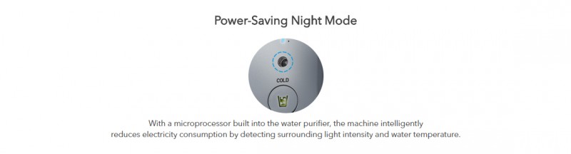 Power Saving Night Mode - Petit (CHP-06DL) Water Purifier