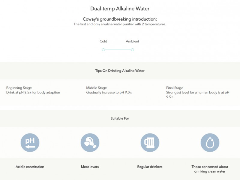 Dual-temp Alkaline Water - Inception (CHPE-250NF) Alkaline Water Purifier