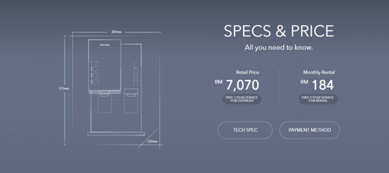 Price - Inception (CHPE-250NF) Alkaline Water Purifier