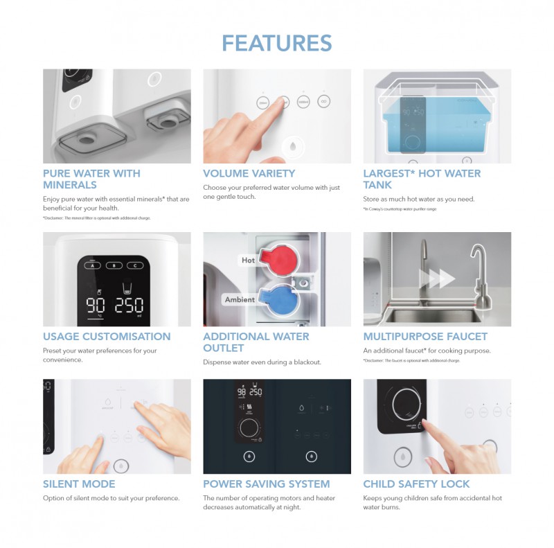 Features - Ombak CHP-7310R Water Purifier Features - Ombak CHP-7310R Water Purifier