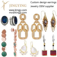 Custom earrings zirconia 925