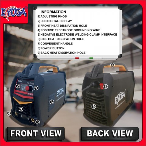 EYUGA 5.5KVA Welding Machine (14# - 12#) IGBT130R图5