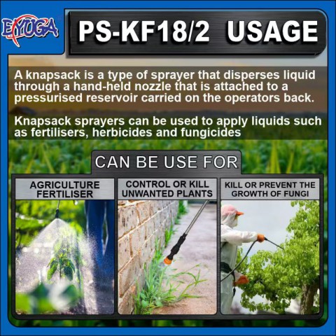 EYUGA 2 IN 1 (18L) KNAPSACK BATTERY SPRAYER PUMP图2