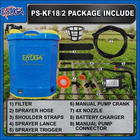 EYUGA 2 IN 1 (18L) KNAPSACK BATTERY SPRAYER PUMP图3