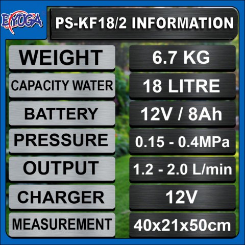 EYUGA 2 IN 1 (18L) KNAPSACK BATTERY SPRAYER PUMP图6