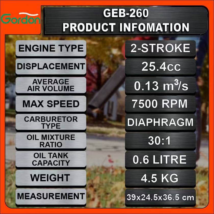 GORDON 2 Stroke ENGINE HAND BLOWER图5