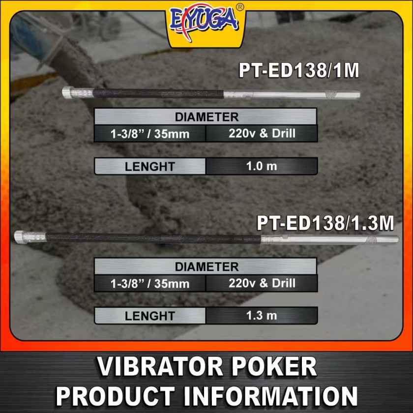 ELECTRIC CONCRETE VIBRATOR POKER DRILL (1.0 METER / 1.3 METER)图3