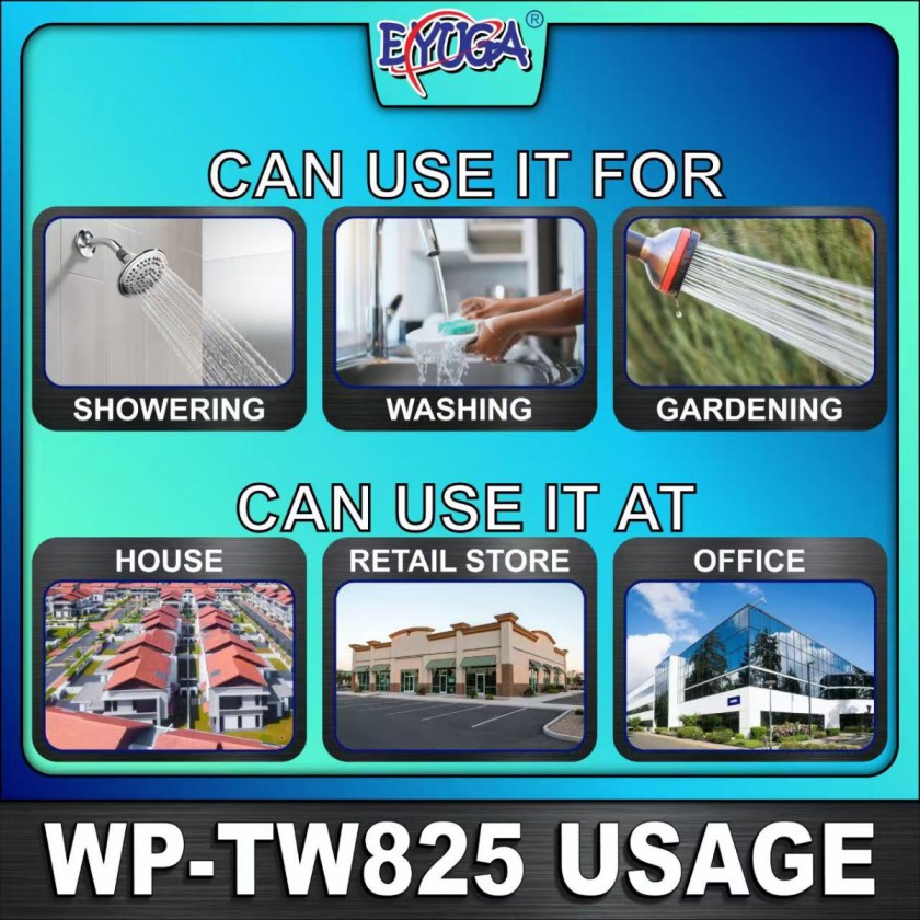 EYUGA AUTOMATIC PRESSURE INCREASE WATER PUMP 1" 370w图2