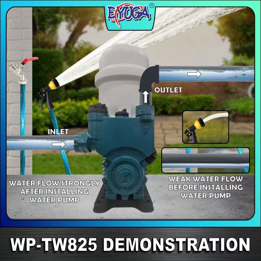 EYUGA AUTOMATIC PRESSURE INCREASE WATER PUMP 1" 370w图3